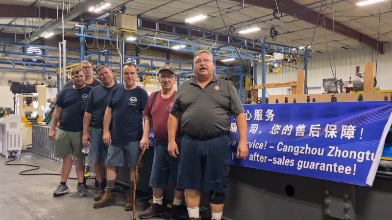 從滄州到美國跨越重洋顯實力：中拓龍骨機美國調(diào)試成功，客戶贊其穩(wěn)定，專業(yè)服務(wù)與過硬品質(zhì)贏贊譽